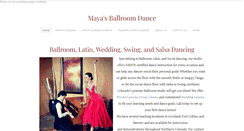 Desktop Screenshot of mayasballroomdance.com